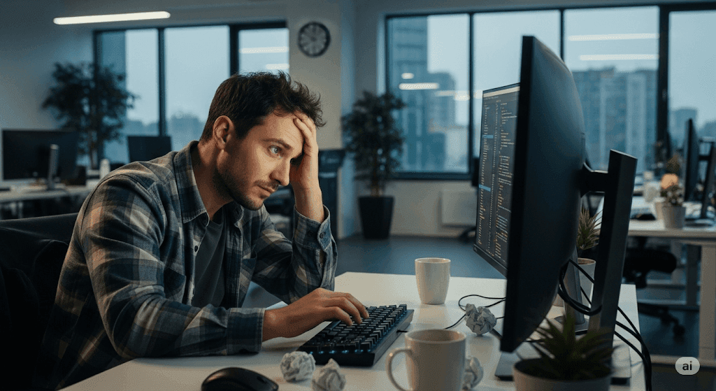 Vibe Coder working on AI